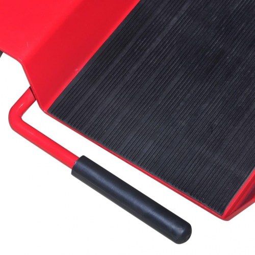 Garageplade til motorcykel rød