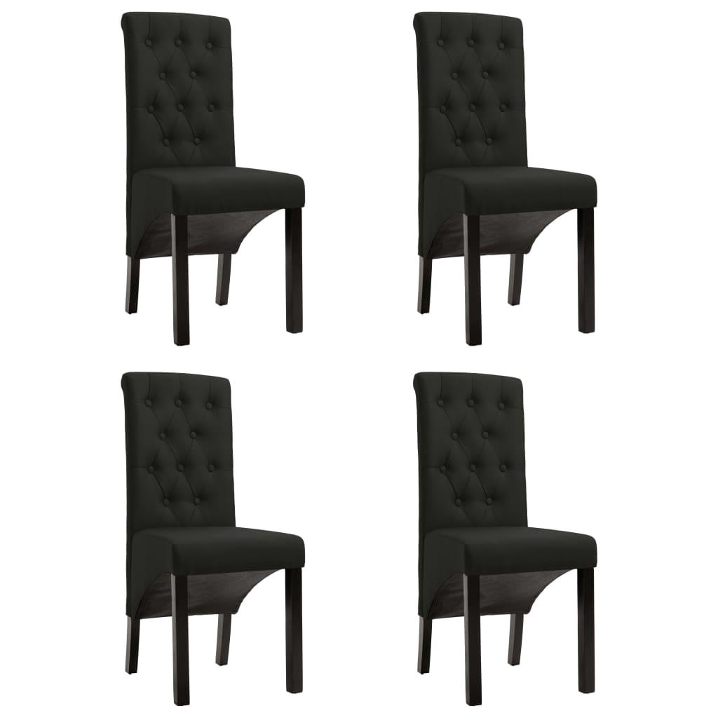 Spisebordsstole 4 stk. stof sort