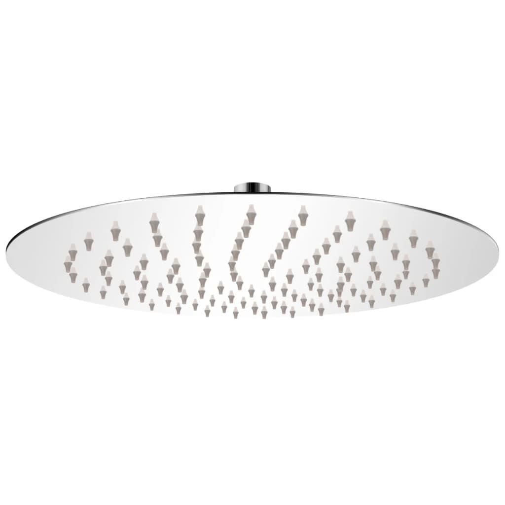 Brusehoved rustfrit stål 25 cm rund