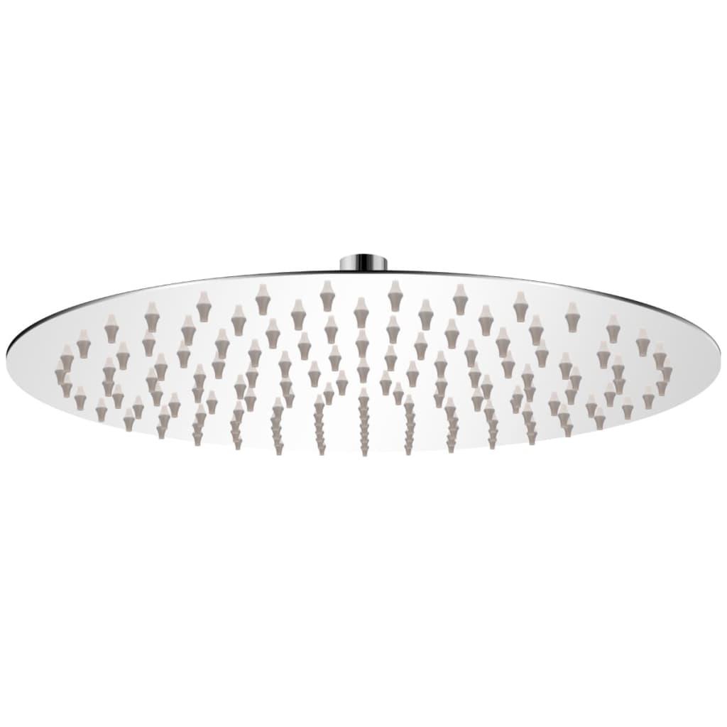 Brusehoved rustfrit stål 30 cm rund