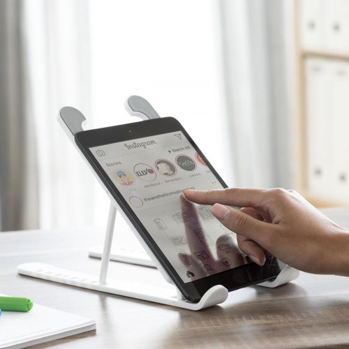 Flappot - fleksibel og justerbar laptopstand fra (hvid/grå)