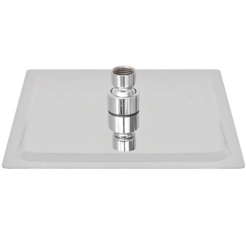 Brusehoved rustfrit stål 20x20 cm firkantet