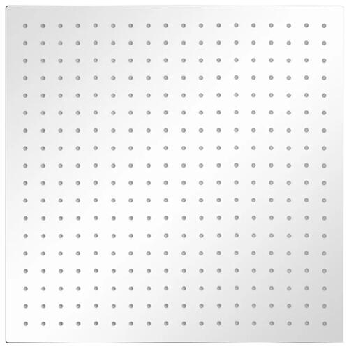 Brusehoved 50x50 cm rustfrit stål firkantet