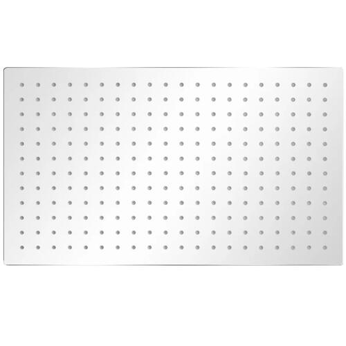 Brusehoved 30x50 cm rustfrit stål rektangulær