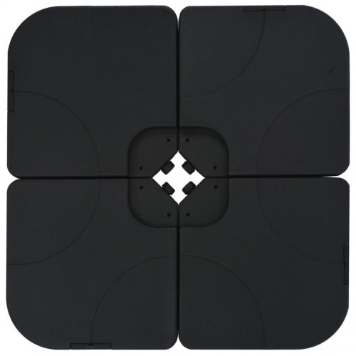 Haveparasol m. transportabel fod antracitgrå