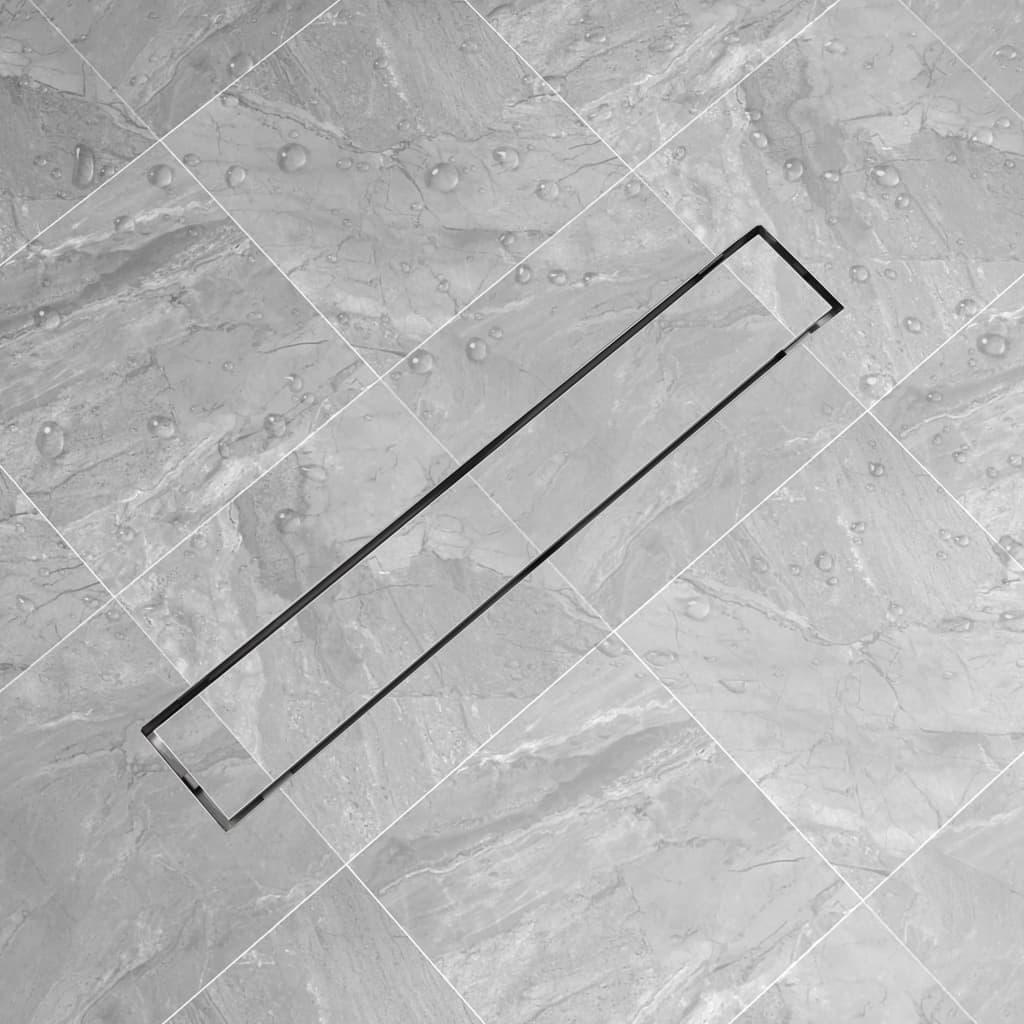 Lineært bruseafløb 730x140 mm rustfrit stål