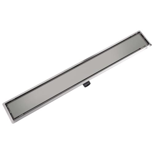 Lineært bruseafløb 1030x140 mm rustfrit stål