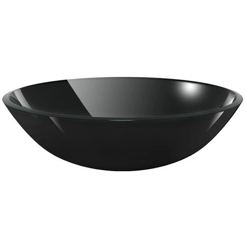Håndvask i hærdet glas 42 cm sort