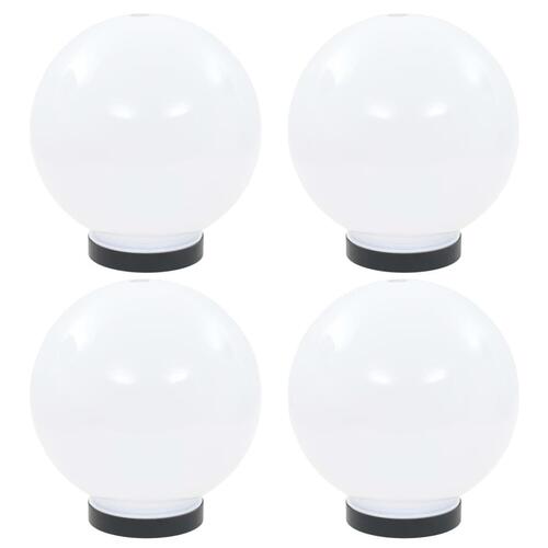 LED-kuglelamper 4 stk. kugleformet 20 cm PMMA