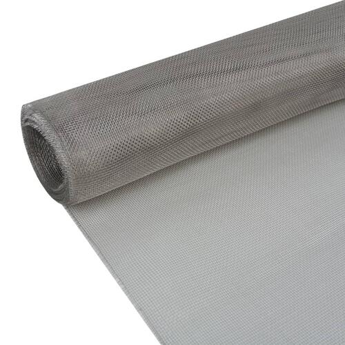 Net 150 x 500 cm rustfrit stål sølvfarvet