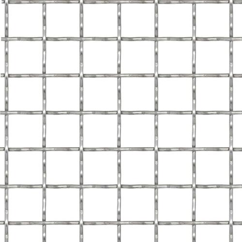 Rillet trådnetspanel rustfrit stål 50x50 cm 11x11x2 mm