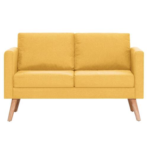 Sofasæt i 2 dele stof gul