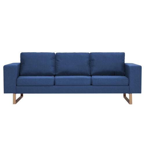 Sofasæt i 2 dele stof blå