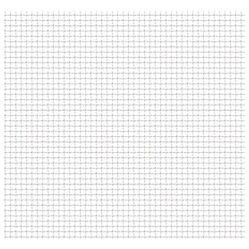 Rillet trådnetspanel rustfrit stål 50 x 50 cm 31 x 31 x 3 mm