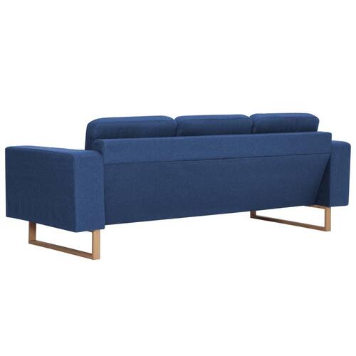 Sofasæt i 2 dele stof blå