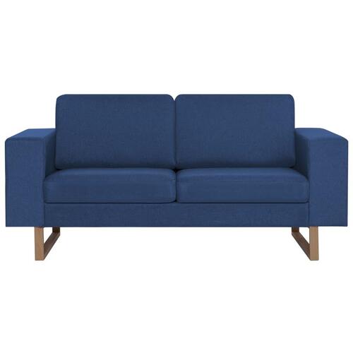 Sofasæt i 2 dele stof blå