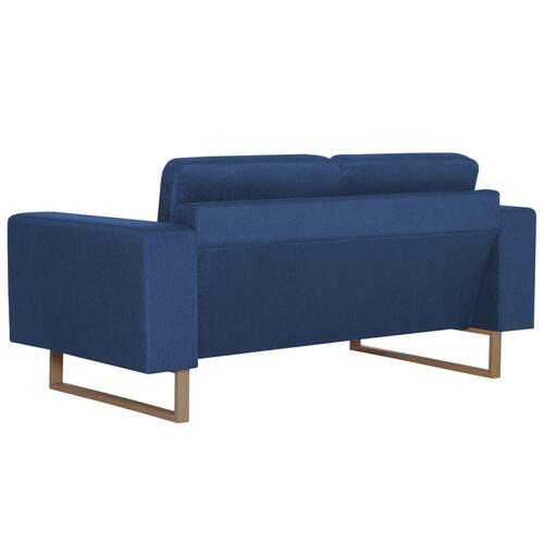 Sofasæt i 2 dele stof blå