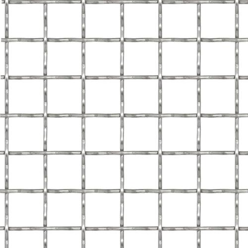Rillet trådnetspanel rustfrit stål 100 x 85 cm 31 x 31 x 3 mm