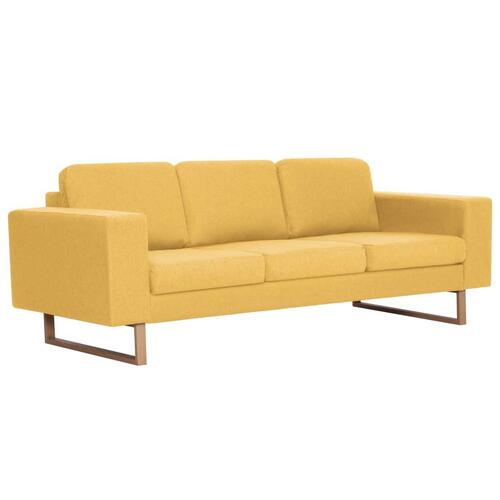 Sofasæt i 2 dele stof gul