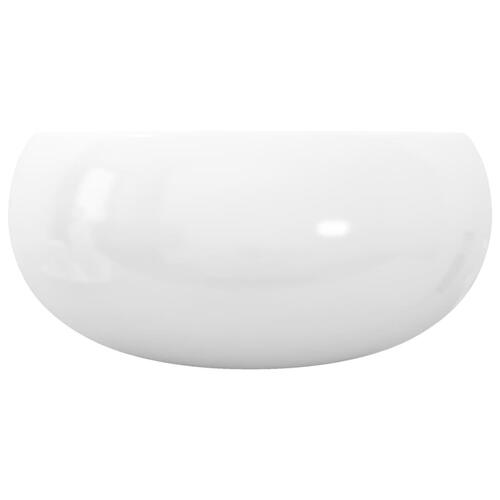 Håndvask rund keramik hvid 40 x 15 cm