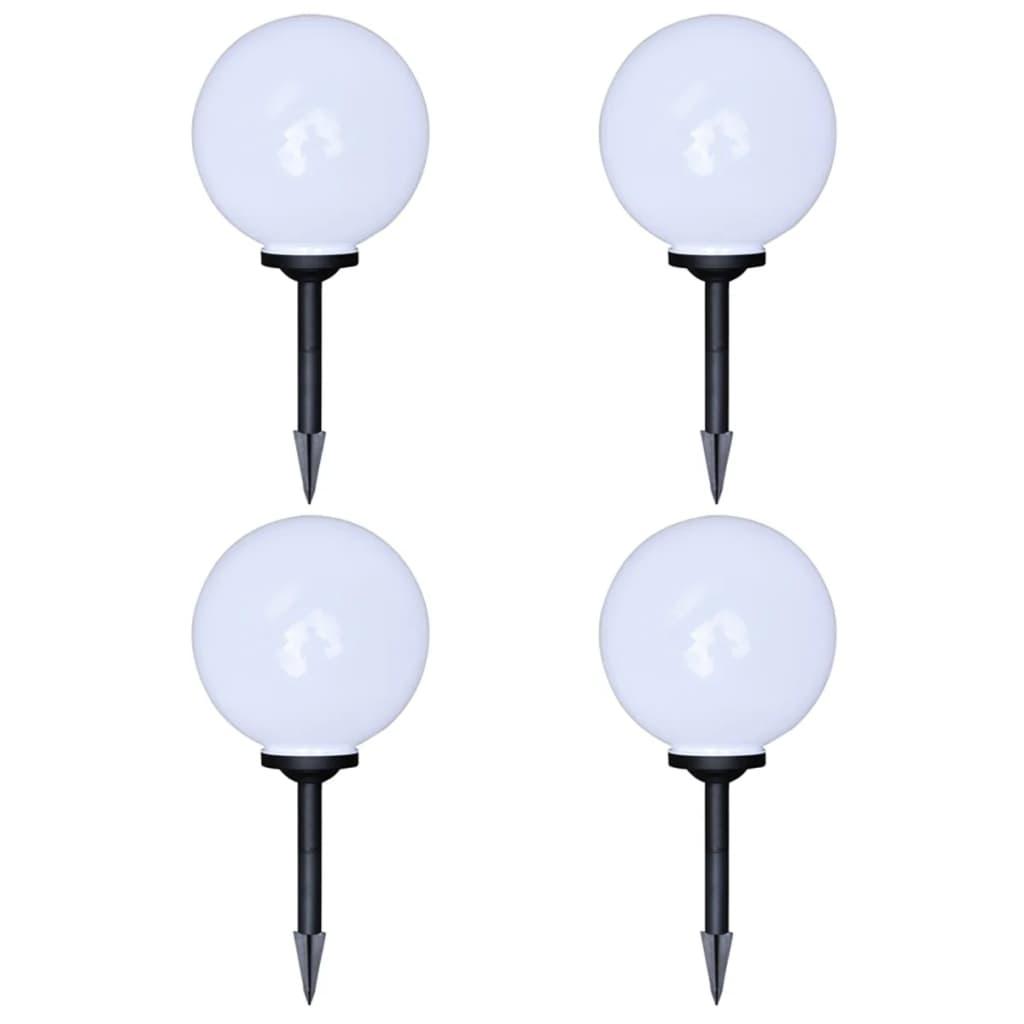 Udendørslamper 4 stk. LED 30 cm med jordspyd