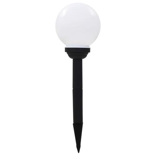Soldrevne udendørslamper LED 6 stk. 20 cm rund RGB