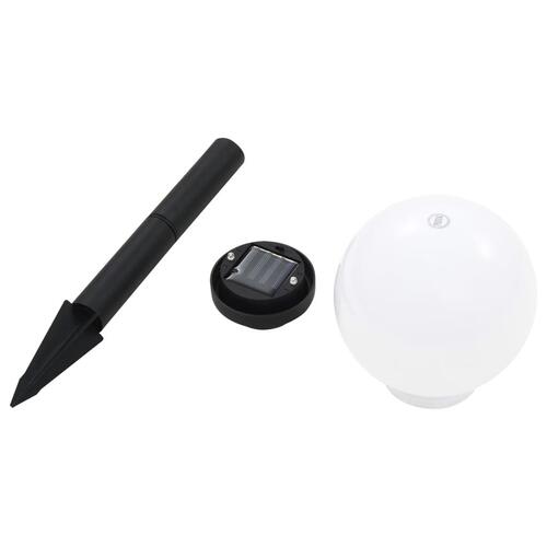 Soldrevne udendørslamper LED 6 stk. 20 cm rund RGB