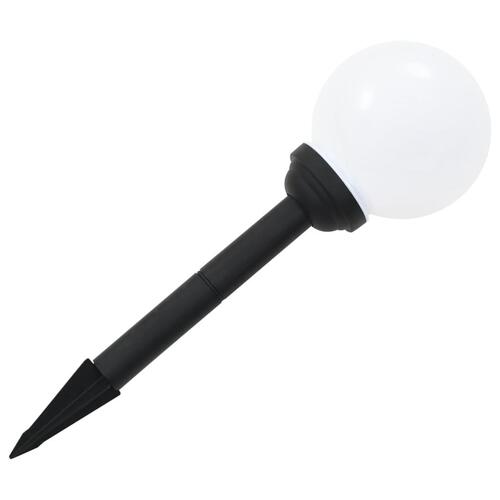 Soldrevne udendørslamper LED 6 stk. 20 cm rund RGB