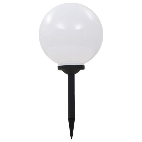 Soldrevne udendørslamper LED 4 stk. 30 cm rund RGB
