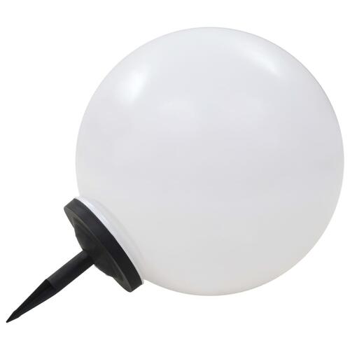 Soldrevne udendørslamper LED 2 stk. 50 cm rund RGB