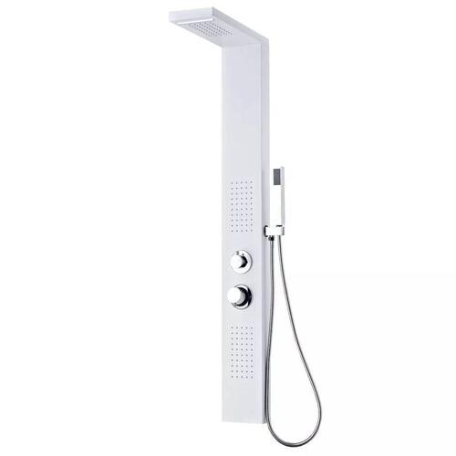 Bruserpanelsystem aluminium mat hvid