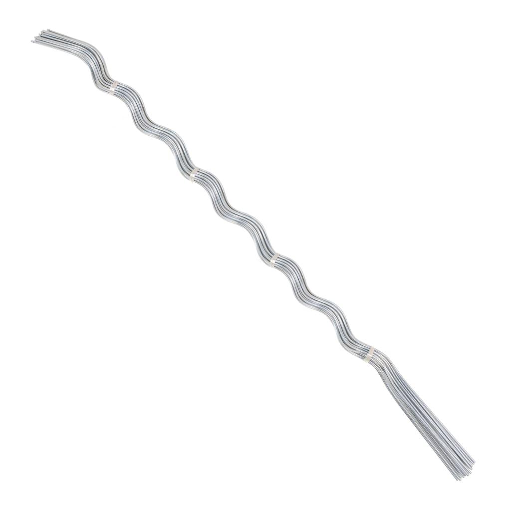 Spiralformede plantestøtter 50 stk. 170 cm galvaniseret stål