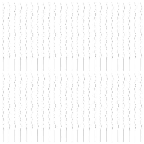 Spiralformede plantestøtter 50 stk. 170 cm galvaniseret stål