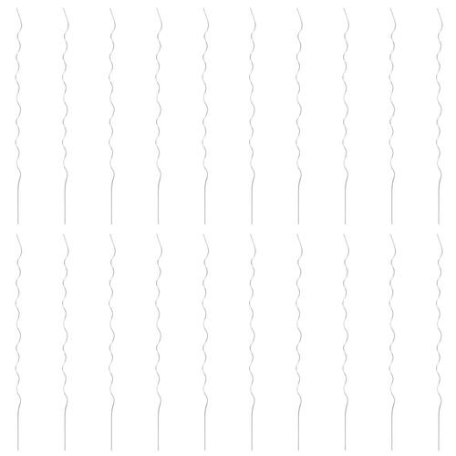 Spiralformede plantestøtter 20 stk. 170 cm galvaniseret stål