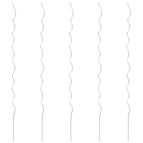 Spiralformede plantestøtter 5 stk. 170 cm galvaniseret stål