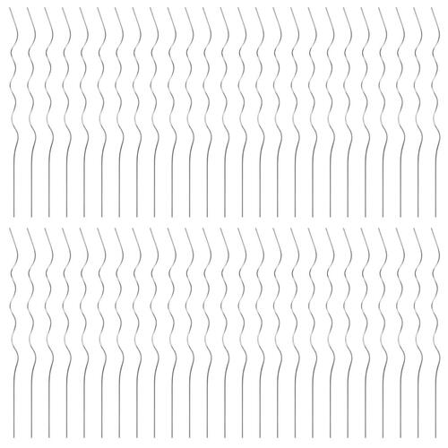 Spiralformede plantestøtter 50 stk. 110 cm galvaniseret stål