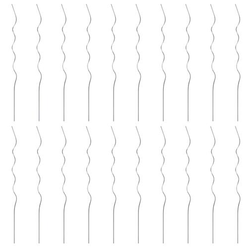 Spiralformede plantestøtter 20 stk. 110 cm galvaniseret stål