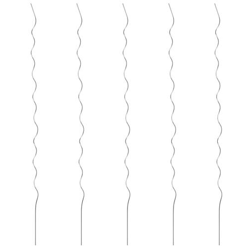 Spiralformede plantestøtter 5 stk. 110 cm galvaniseret stål
