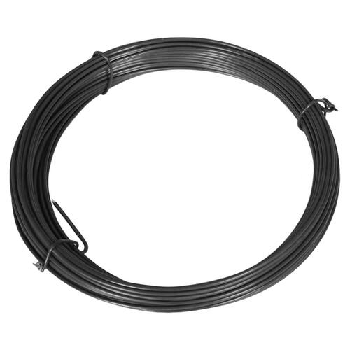 Hegnsbindetråd 25 m 1,4/2 mm stål grå