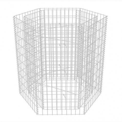 Sekskantet gabion-højbed 100x90x100 cm