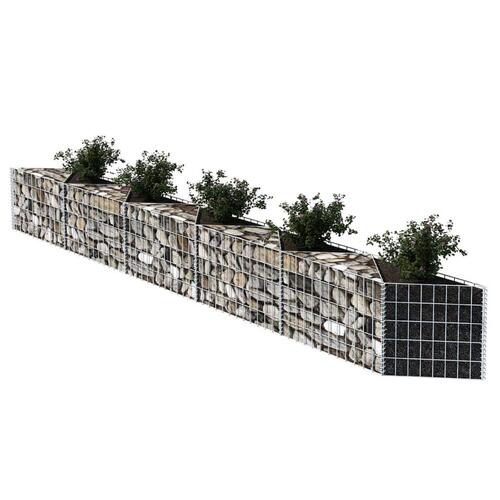 Gabionkurv galvaniseret stål 300 x 30 x 50 cm