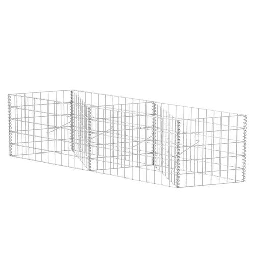 Gabionkurv galvaniseret stål 120 x 30 x 50 cm