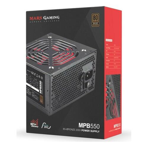 Strømforsyning Mars Gaming MPB550 80plus +90 BRONZE 500 W 550W