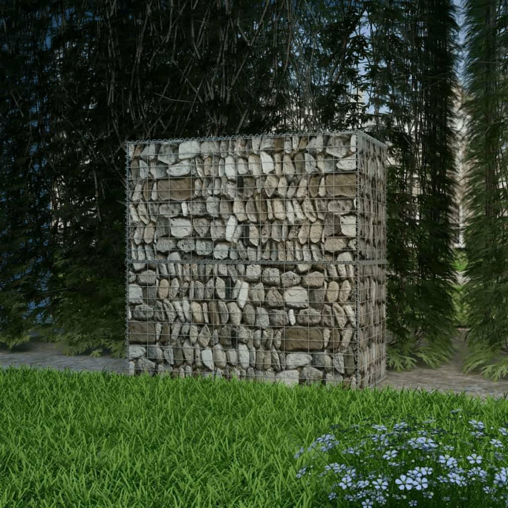 Gabionkurv galvaniseret stål 100 x 50 x 100 cm