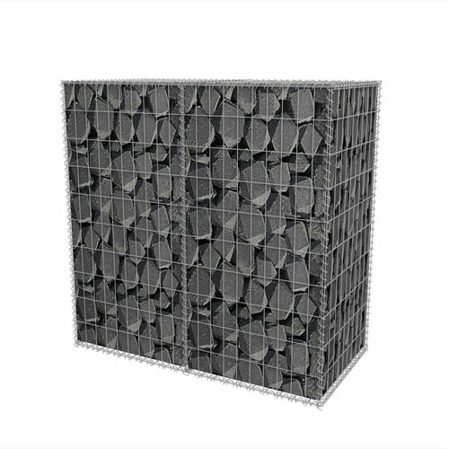 Gabionkurv galvaniseret stål 100 x 50 x 100 cm