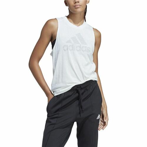 T-shirt til Damer uden Ærmer Adidas Future Icons 3.0 Hvid XS