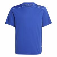 Børne Kortærmet T-shirt Adidas Aeroready Blå 13-14 år