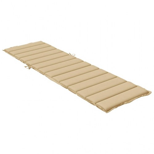 Hynde til liggestol 200 x 70 x 4 cm - meleret beige