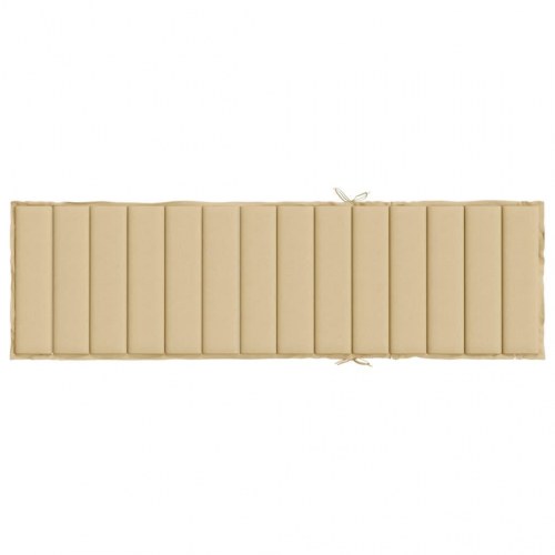 Hynde til liggestol 200 x 70 x 4 cm - meleret beige