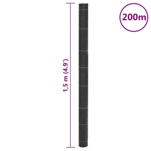 Ukrudtsdug 1,5x200 m PP sort